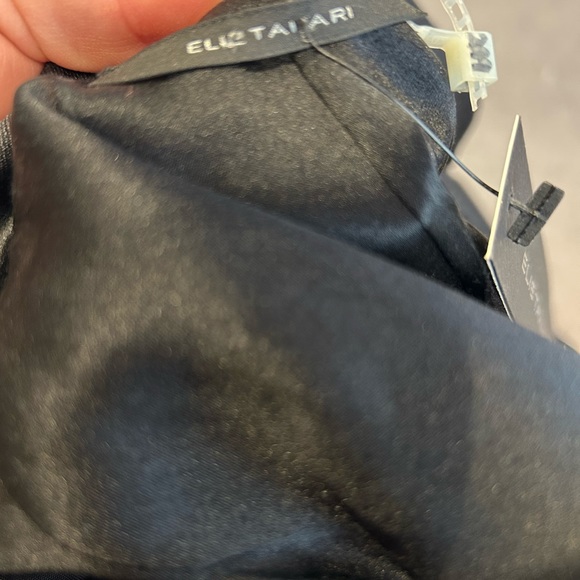 Elie Tahari Black Silk Dress Jacket/Blazer with Crystal Buttons-sz M-NWT - Picture 7 of 10